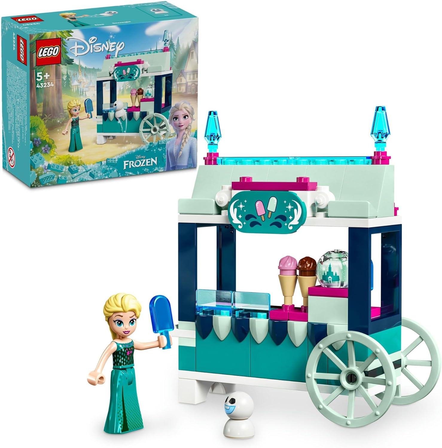 レゴ(LEGO) ディズニープリンセス エルサの氷のおやつ おもちゃ 玩具 プレゼント 誕生日 ブロック 知育 クリスマス 女の子 男の子 子供 5歳 6歳 7歳 8歳 ごっこ遊び おままごと ディズニー グッズ 43234