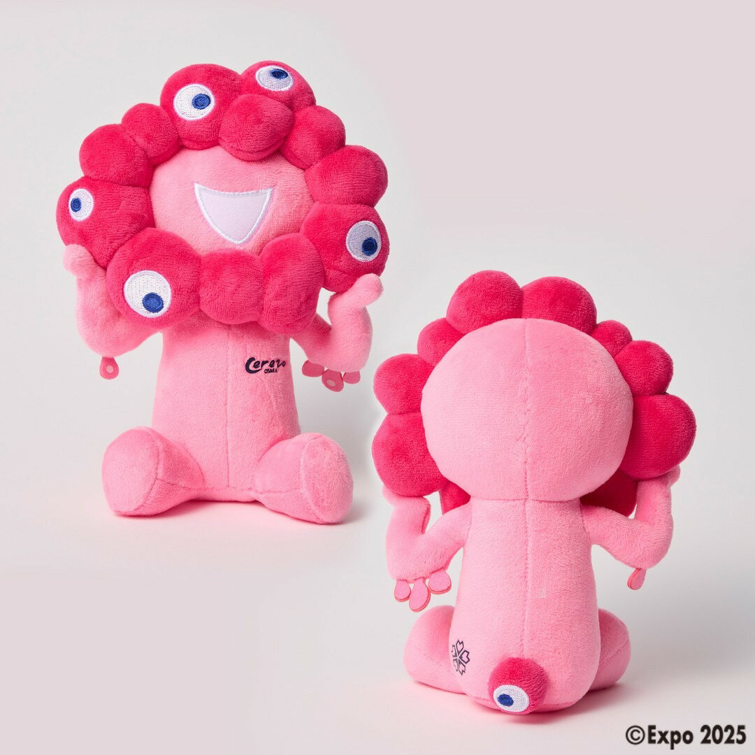 【完全受注品】EXPO2025 ミャクミャクぬいぐるみ（セレッソ大阪） ピンク 桜色 限定色