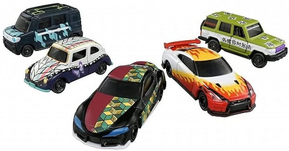 鬼滅の刃トミカ vol.2 5種類セット　冨岡 義勇　胡蝶 しのぶ　煉獄 杏寿郎　時透 無一郎　悲鳴嶼 行冥