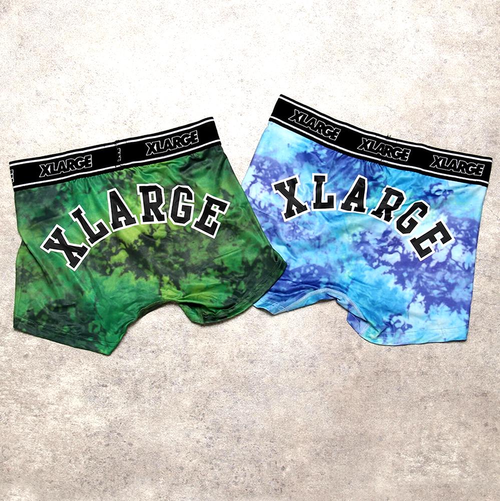 《SALE価格30%OFF》【X-LARGE】TIE DYE UNDERWEAR/全2色 メンズ パンツ ボクサーパンツ アンダーウエア ロゴ タイダイ カーキ ブルー ギフト プレゼント 14879600 エクストララージ