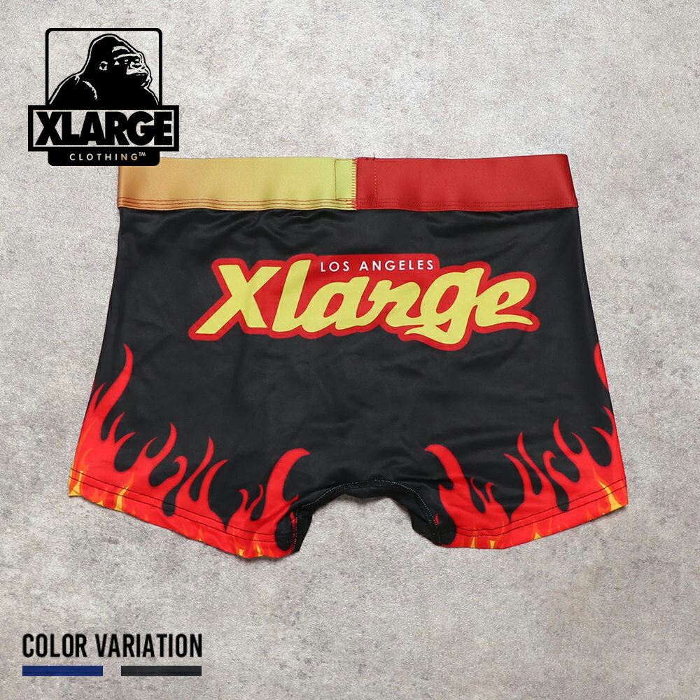 《SALE価格30%OFF》【X-LARGE】UNDERWEAR BACK PRINTED FIRE/全1色 メンズ パンツ アンダーウェア ボクサーパンツ ロゴ ブラック ギフト プレゼント 14879700 エクストララージ