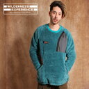 《SALE価格10 OFF》【WILDERNESS EXPERIENCE】BOA FREECE CREW 831602/全3色 ユニセックス トップス プルオーバー フリース 無地 ワンポイント ブルー ブラック ベージュ ギフト ウィルダネスエクスペリエンス