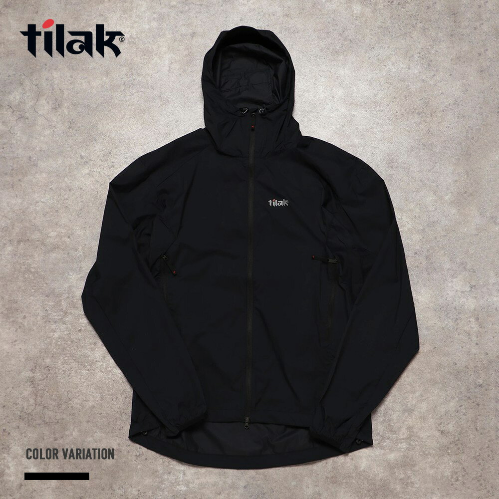 《SALE価格10 OFF》【Tilak】TIND Jacket/全1色 アウター ジャケット メンズ シンプル ロゴ 無地 Craft Evo アウトドア プレゼント ブラック TIND JACKET マウンテンパーカー