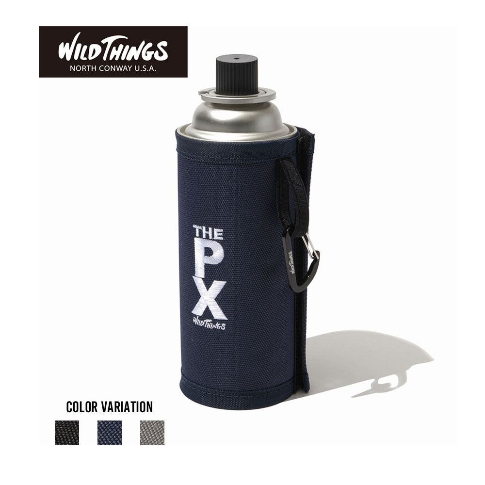 《SALE価格10%OFF》【WILD THINGS】THE PX GAS COVER CB (WPX220003)/全3色 ガスカバー ユニセックス メンズ レディース 無地 ロゴ ブラック ネイビー グレー キャンプ アウトドア カジュアル スポーティー バーベキュー 山 川 海