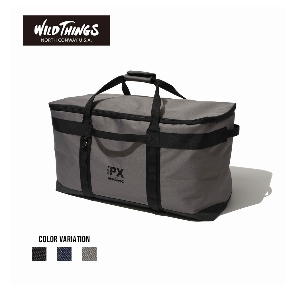 《SALE価格10%OFF》【WILD THINGS】THE PX SOFT CONTAINER(80L) (WPX220020)/全3色 ソフトコンテナ 無地 ロゴ ブラック ネイビー グレー キャンプ アウトドア カジュアル スポーティー バーベキュー トレンド おしゃれ 山 川 海