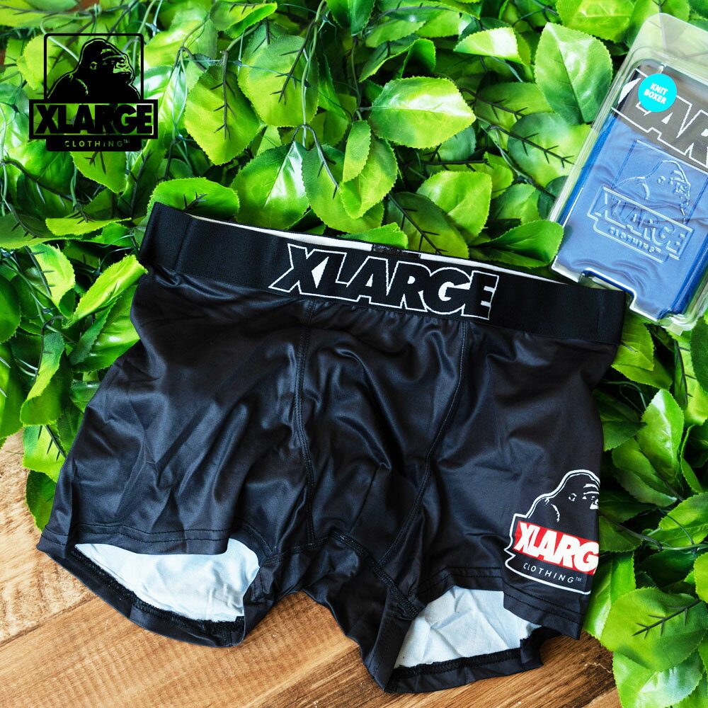 《SALE価格20%OFF》【X-LARGE】エクストララージ ONE POINT NEW BOXER SHORTS 2色メンズ パンツ ボクサーパンツ アンダーウェア インナー ロゴ 下着 X-LARGE エクストララージ ブルー ブラック