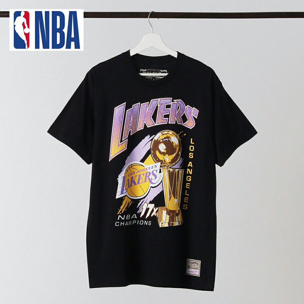 《SALE価格10%OFF》【Mitchell&Ness】NBA FINALS T-SHIRT LAKERS/全1色 トップス Tシャツ 春 夏 アウトドア フェス カジュアル メンズ