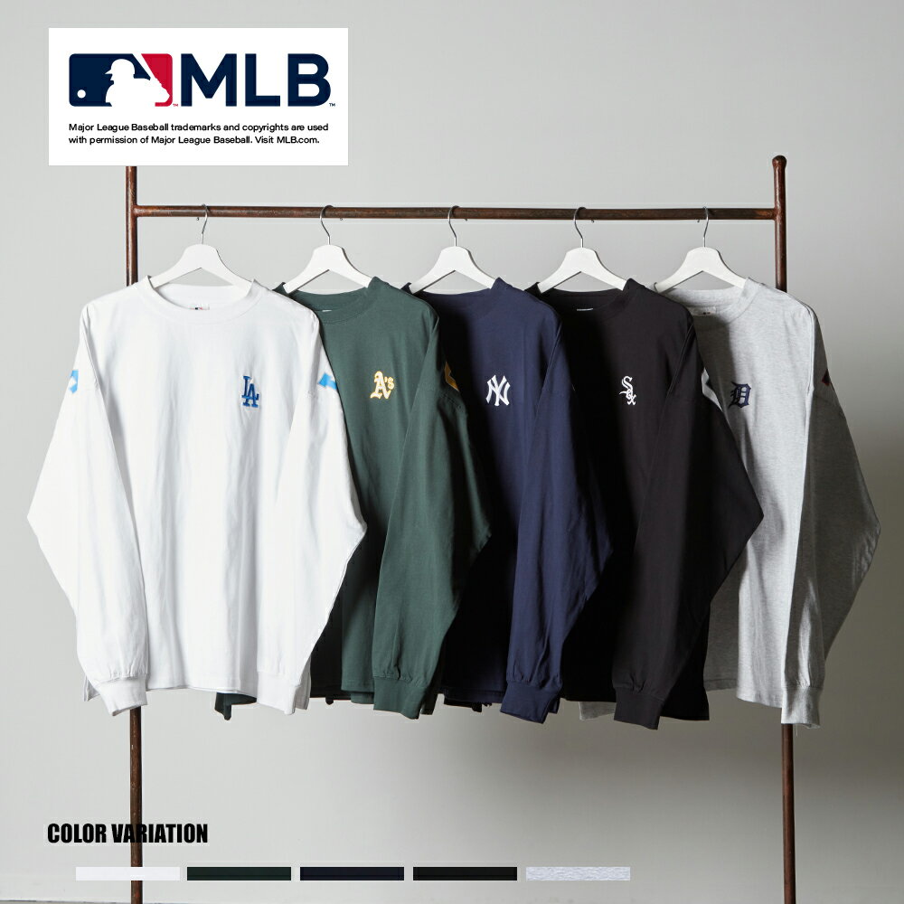 乐天商城 - 【MLB】バックロゴ L/S Tee/全5色 トップス Tシャツ ロンT シンプル カジュアル おしゃれ ロゴ メンズ