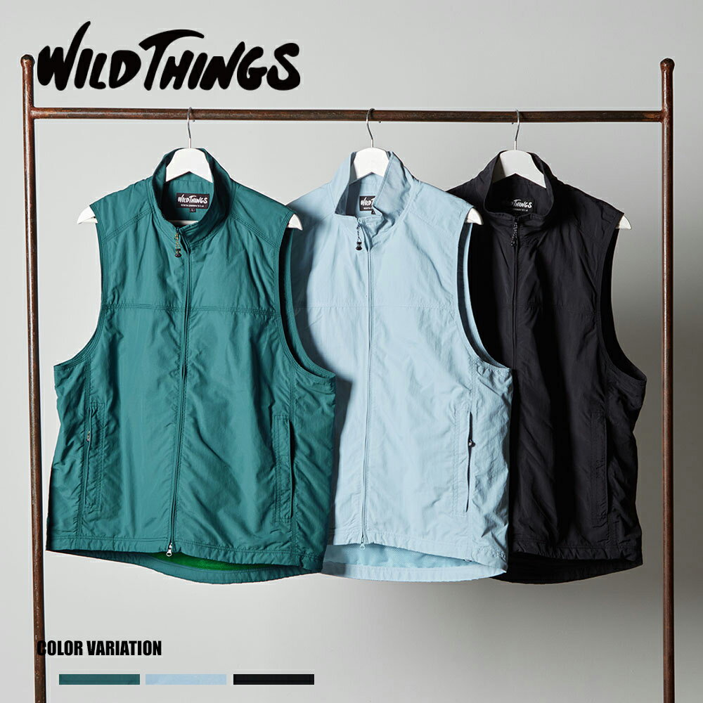 《SALE価格10%OFF》【WILD THINGS】UTILITY VEST/全3色 アウター ベスト カジュアル アウトドア シンプル メンズ