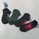 ★SALE価格30%OFF★【U.S. POLO ASSN.】A. 底 P USPA 柄/全1色 ソックス 靴下 アンクル丈 シンプル ロゴ 刺繍 3P セット アソート ギフト プレゼント おしゃれ レディース(4)