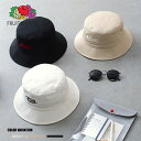 《SALE価格20%OFF》【FRUIT OF THE LOOM】FTL EMBROIDERY BUCKET HAT type A/全3色 キャップ 帽子 ハット カジュアル アウトドア スポーツ ロゴ メンズ レディース ユニセックス