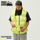 《SALE価格40 OFF》【FIRST DOWN USA】BUBBLE DOWN VEST MICROFT/全2色 アウター ジャケット ベスト ダウン リバーシブル カジュアル 冬 メンズ