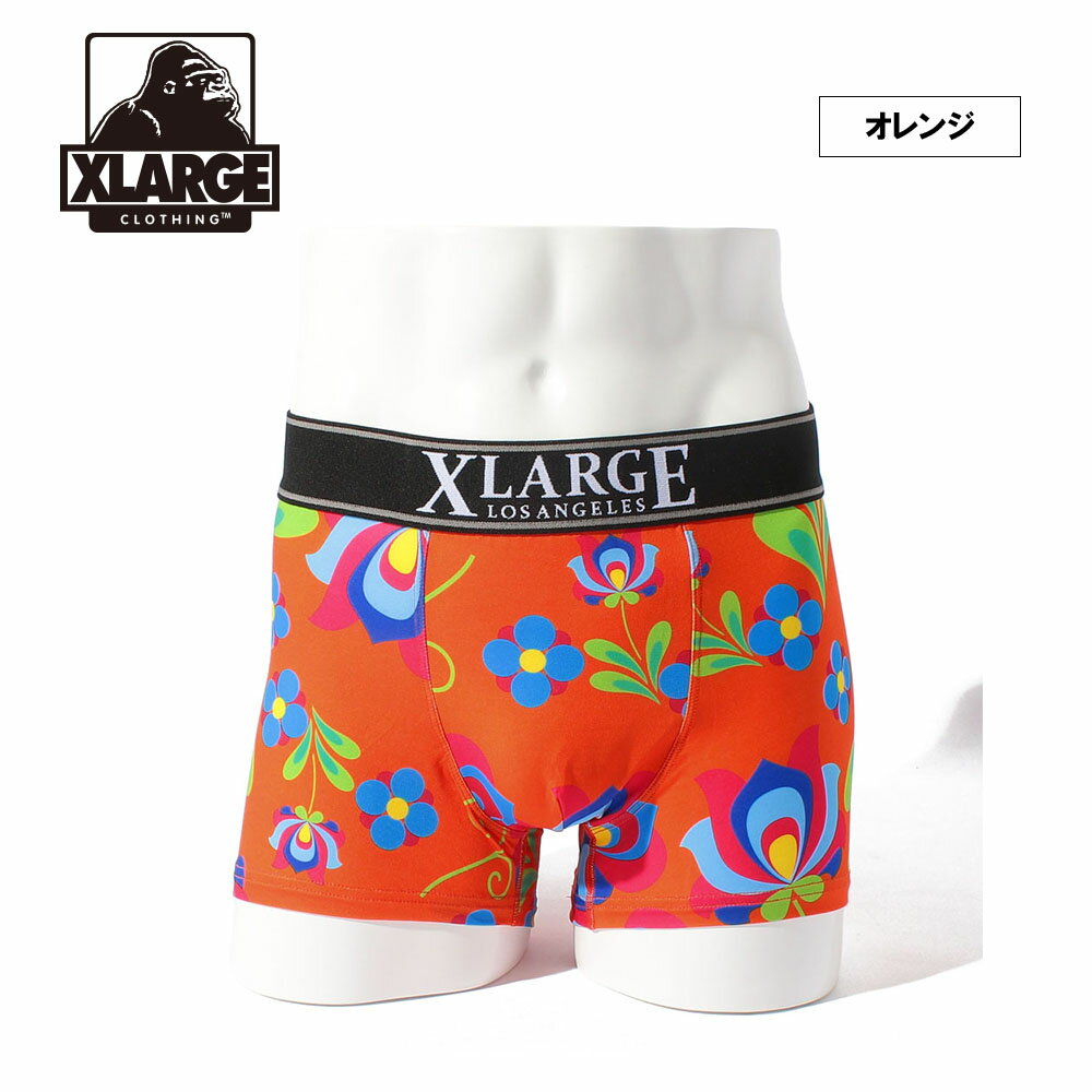 《SALE価格30%OFF》【XLARGE】XL_Flower pattern/全2色 ボクサーパンツ アンダーウェア 柄 カジュアル おしゃれ ギフト プレゼント メンズ