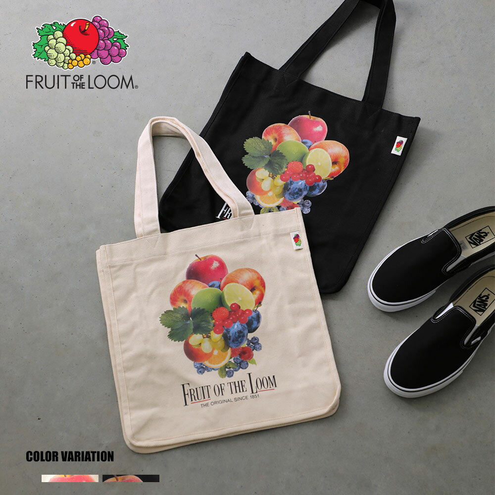 《SALE価格20%OFF》【FRUIT OF THE LOOM】FTL VINTAGE PRINT TOTE BAG/全2色 バッグ トートバッグ シンプル かわいい ロゴ メンズ レディース ユニセックス