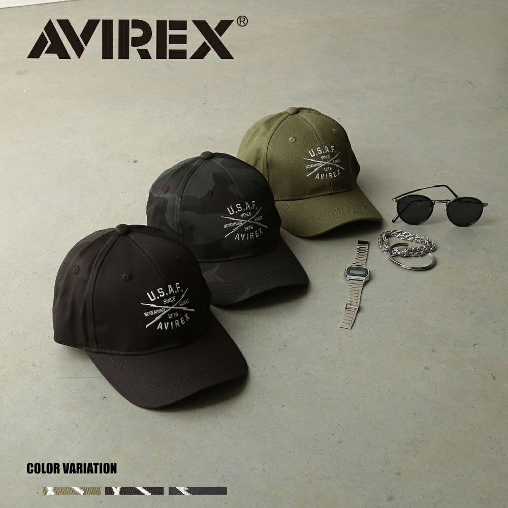 《SALE価格20 OFF》【AVIREX】AX LOW CAP/全3色 キャップ 帽子 シンプル ロゴ カジュアル おしゃれ かわいい メンズ レディース ユニセックス