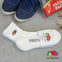 ★SALE価格20%OFF★【FRUIT OF THE LOOM】<3足セット>フルーツオブザルーム クォーター丈底パイル刺繍3Pソックス 全1種 靴下 ソックス メンズ アソート 3足組 ホワイト FTL 16156500 ユグランス