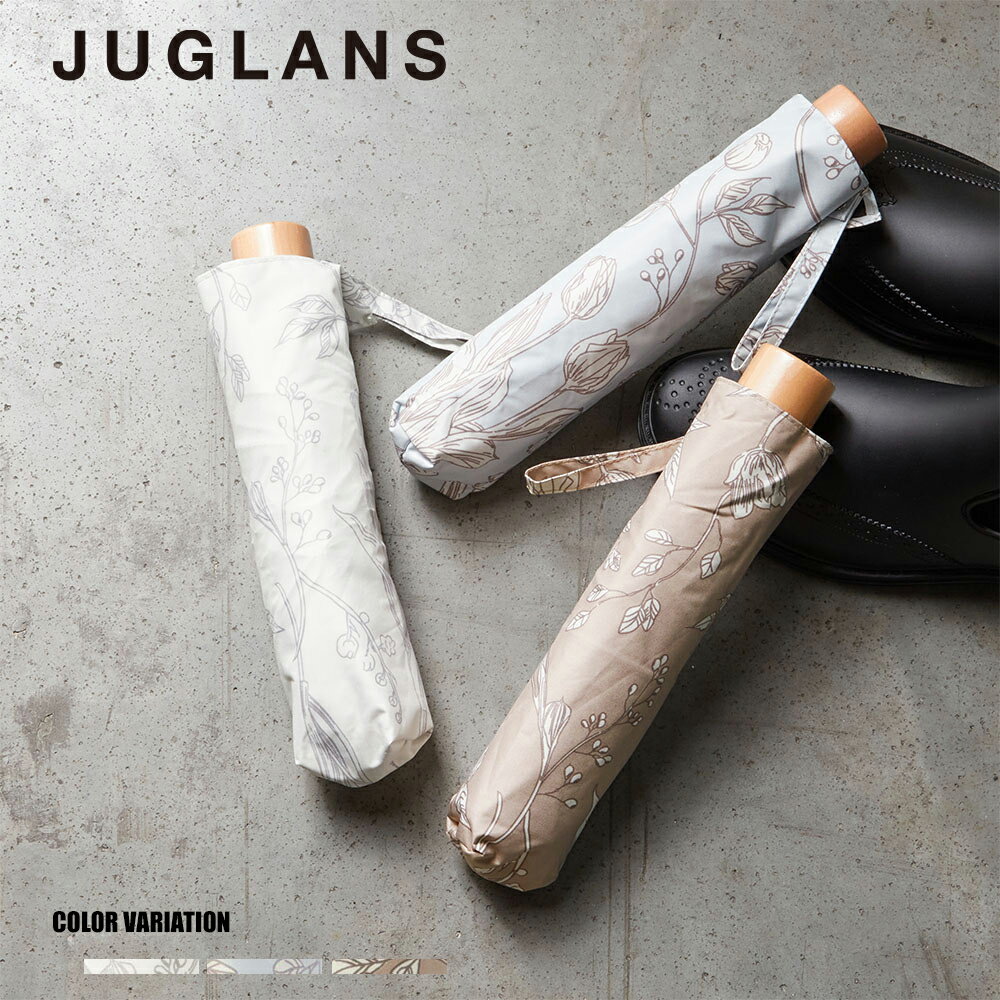 ★SALE価格30%OFF★【JUGLANS】アンティーク花柄折りたたみ日傘/全3色