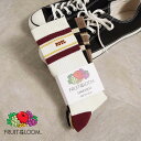 ★SALE価格20%OFF★【FRUIT OF THE LOOM】<3足セット>C.FTLライン刺繍/全1色 ソックス アソート 靴下 ロゴ ギフト プレゼント...