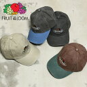 ★SALE価格20%OFF★【FRUIT OF THE LOOM】FTL Pigment Circle Logo LOW CAP/全4色