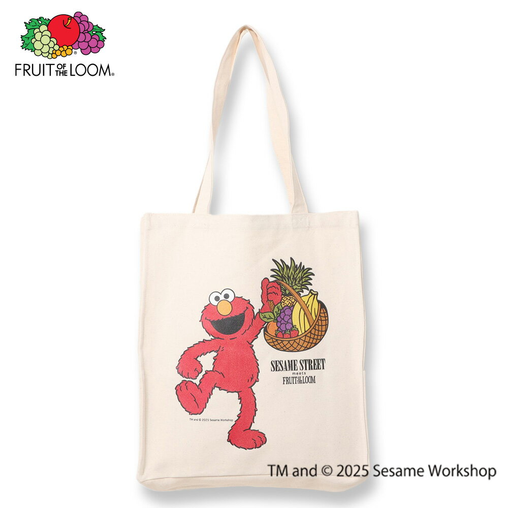【FRUIT OF THE LOOM】SESAME STREET×FTL Illust Tote Bag C/全1色