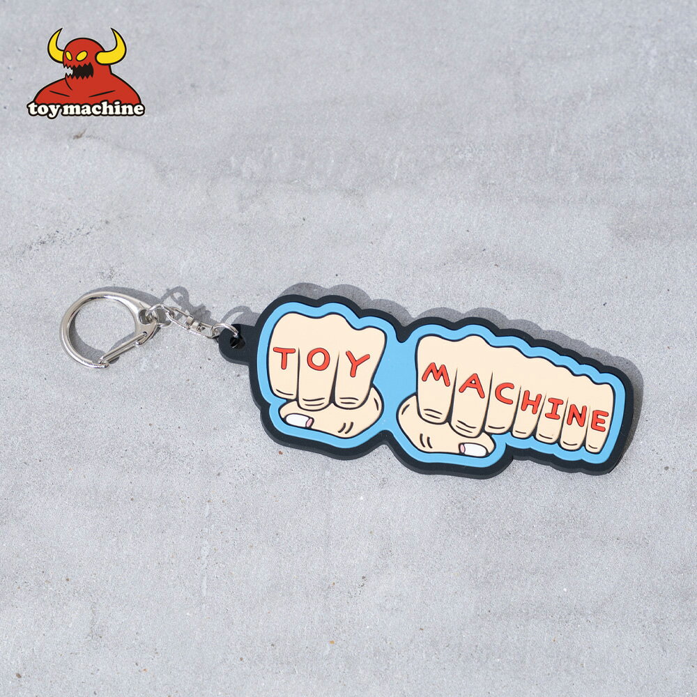 ★SALE価格10％OFF★【TOYMACHINE】RUBBER KEY CHAIN TYPE knuckle tattoo/全1色