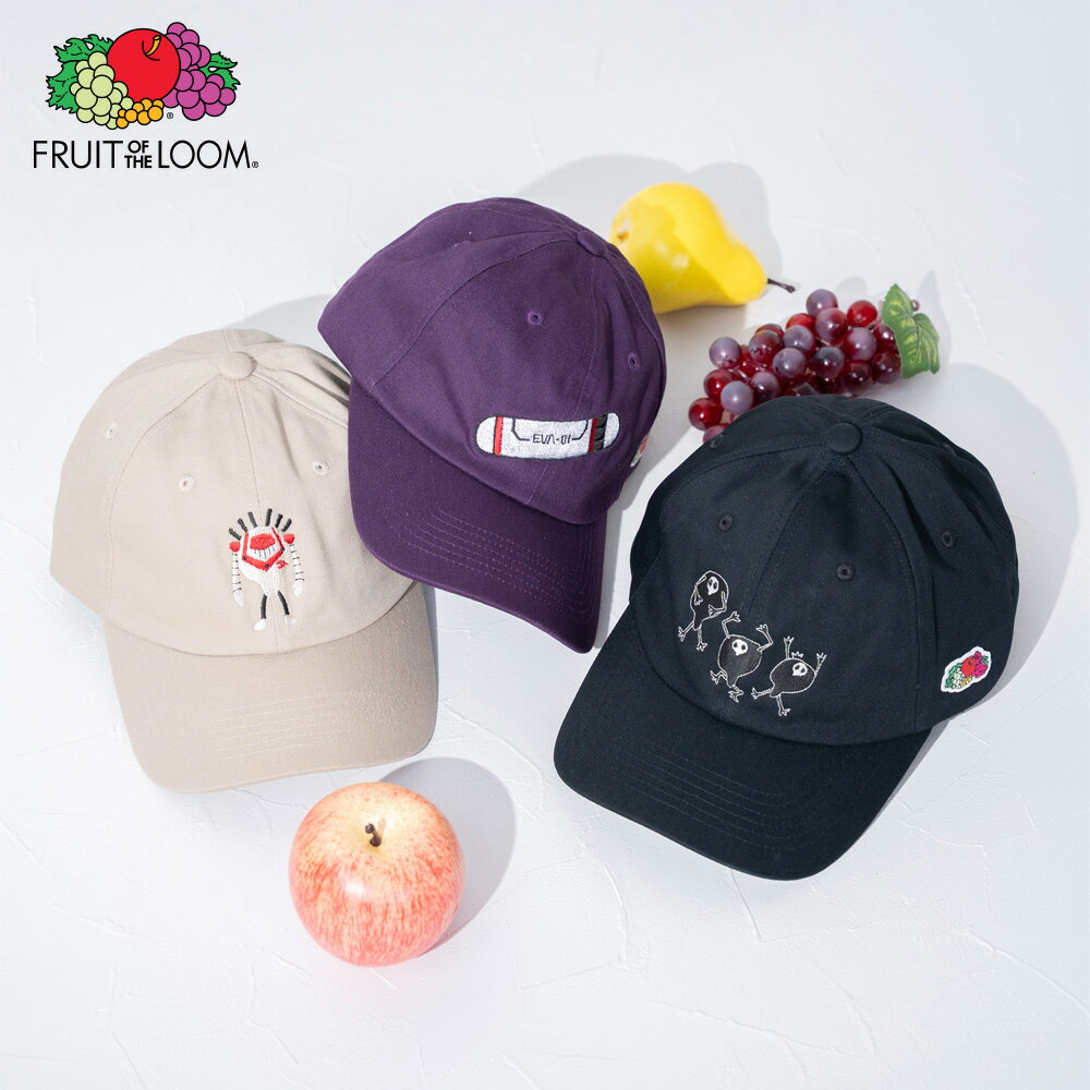 ★SALE価格10％OFF★【FRUIT OF THE LOOM】FTL×EVA ぷちえ?ぁ刺繍キャップ/全3色