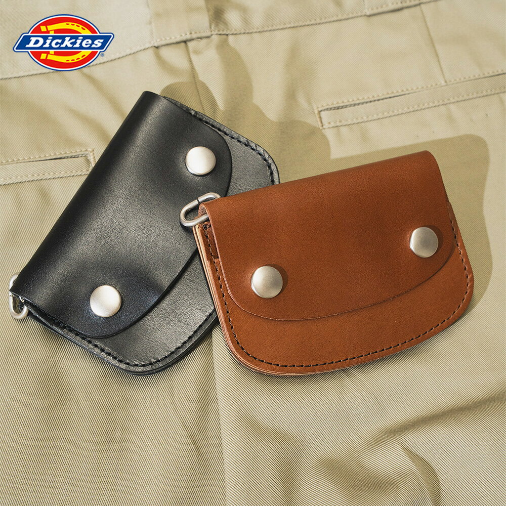 乐天商城 - 〈SALE価格20％OFF〉【Dickies】DICKIES 2つボタン フラットウォレット(チェーンなし)/全2色