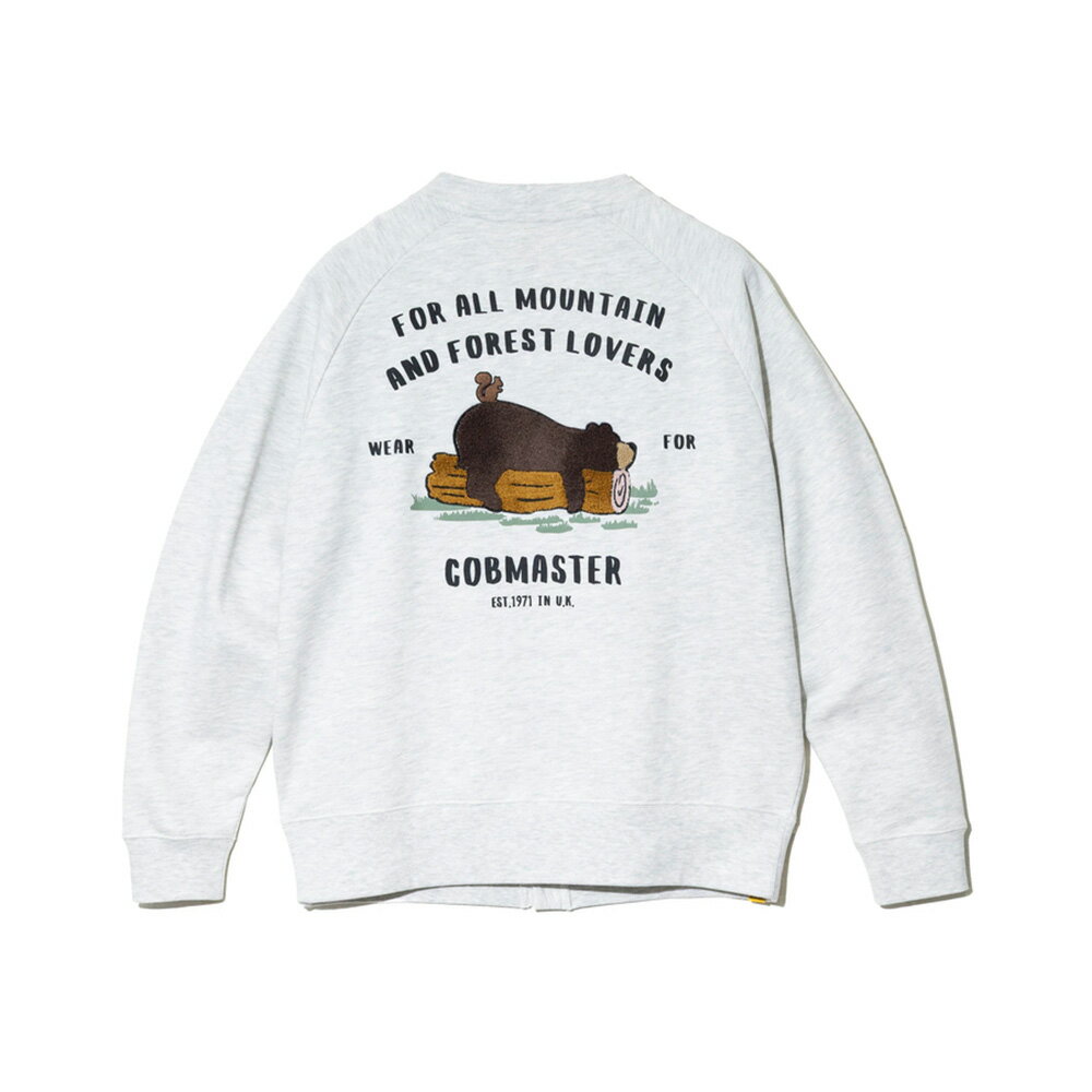 【COB MASTER】裏毛 刺繍プリント カーディガン/全3色