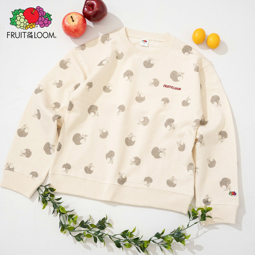 乐天商城 - 〈SALE価格20％OFF〉【FRUIT OF THE LOOM】FTL キッズ 総柄プリントスウェット/全2色