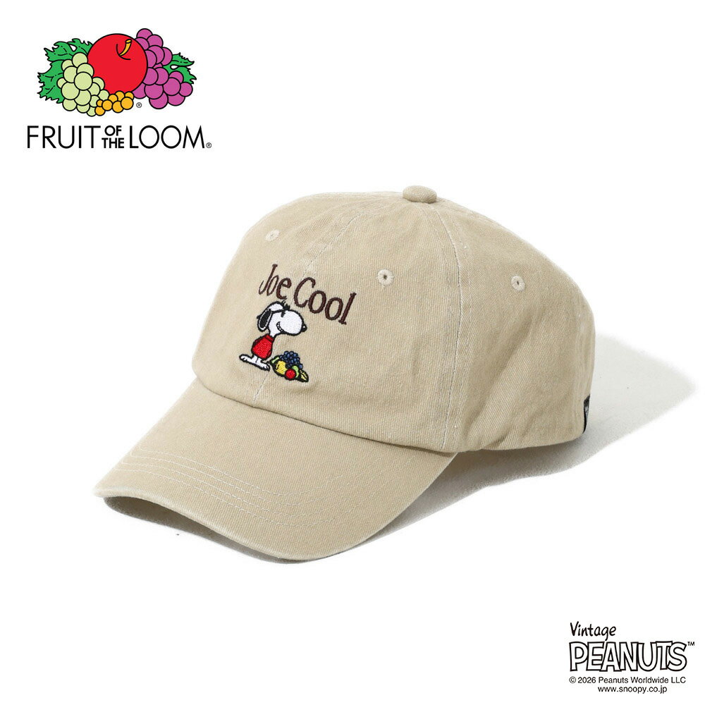 【FRUIT OF THE LOOM】FTL x PEANUTS ツイルキャップ2 /全2色