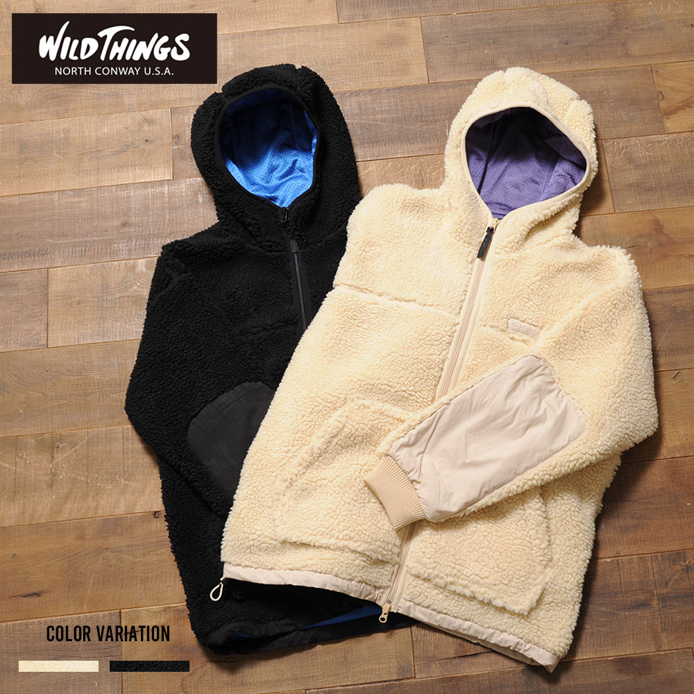 《SALE価格30%OFF》【WILDTHINGS】ワイルドシングス FLUFFYボアジップフーディー/全2色アウター ジャケット フーディー メンズ ボア ジ..