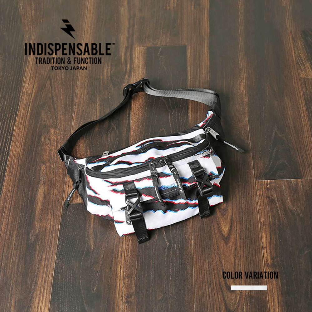 《SALE価格20%OFF》【INDISPENSABLE】インディスペンサブルWAIST BAG ATTACH WHTTGR/全1色バッグ ボディバッグ かばん カバン 鞄 メンズ レディース ユニセックス ホワイト 白 INDISPENSABLE