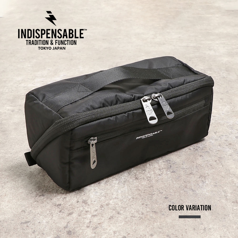 《SALE価格20%OFF》【INDISPENSABLE】インディスペンサブルGADGET CASE BITE ECONYL MS/全1色バッグ ポーチ ガジェットポーチ メンズ レディース ユニセックス PC タブレット エコニール ブラック