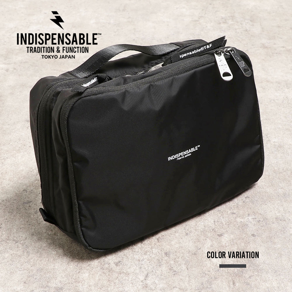 《SALE価格20%OFF》【INDISPENSABLE】インディスペンサブルMULTI POUCH DRAWER ECONYL MS/全1色バッグ ポーチ マルチポーチ メンズ レディース ユニセックス アウトドア キャンプ エコニール ブラック