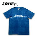 JUICE（ジュース）JUICE TEE LEADER OF THE PACK indigo 藍染め メンズ レディース Tシャツ タイダイ TIE-DYE グラフィック アウトドア ロードバイク 自転車 ロゴ ju-062