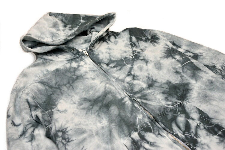 ASCENSION（アセンション）/ TIE-DYE Heavy weight zip up parka タイダイパーカー　ジップアップパーカー　ヘビーウェイト　黒部の名水染め TIEDYE キャンプ　アウトドア　ストリート　送料無料 as-1135 juice16-10002740 JUICE(ジュース) サンプル画像2