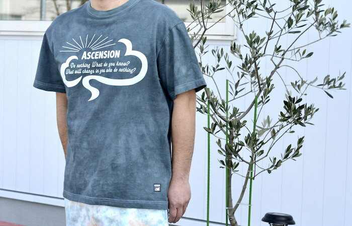 ASCENSION（アセンション） / 黒部の名水ムラ染めTシャツ Tシャツ タイダイTシャツ タイダイ染め ムラ..