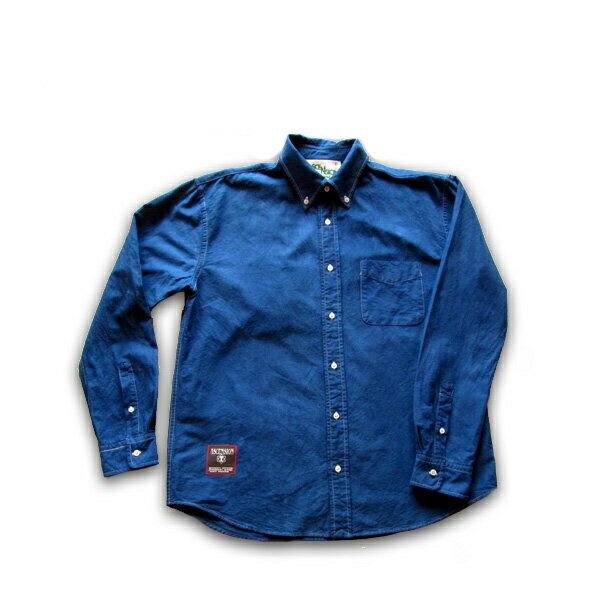 ASCENSION（アセンション）藍染めオックスフォードシャツ メンズ(mens)・レディース(ladys)・秋冬・シャツ(shirt)・アウトドア(outdoor)・野外フェス・タイダイ・TIE-DYE(tie dye) as-453