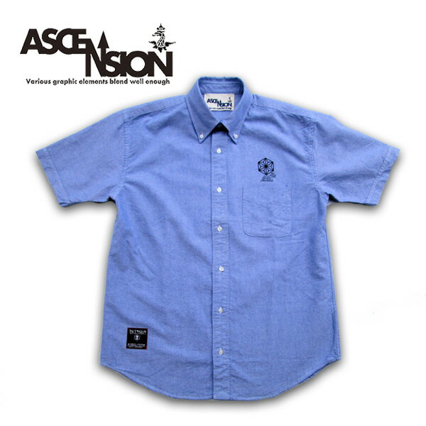 ASCENSION(アセンション）オックスフォードシャツ(メンズ(mens)・シャツ(shirt)・デニム・ライトアウター・クールビズ・ストリート・アウトドア(outdoor)・デザイン as-600
