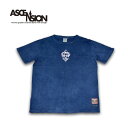 ヘンプTシャツ A HOPE HEMP × ASCENSION HEMP TEE 曼荼羅 Tie-dye Indigo Dye メンズ Tシャツ アウトドア outdoor 野外フェス 麻の葉 ヘンプ グラフィック as-763