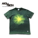 タイダイTシャツ 藍染めTシャツ インディゴTシャツ/ ASCENSION アセンション 藍染めグラデーションTEE 黒部の名水シリーズ「凪」一点もの / as-857