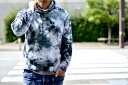 タイダイパーカー スウェット トレーナー タイダイ ASCENSION（アセンション）Light Sweat Hoodie Natural Black Dye 黒部の名水染シリーズ as-867