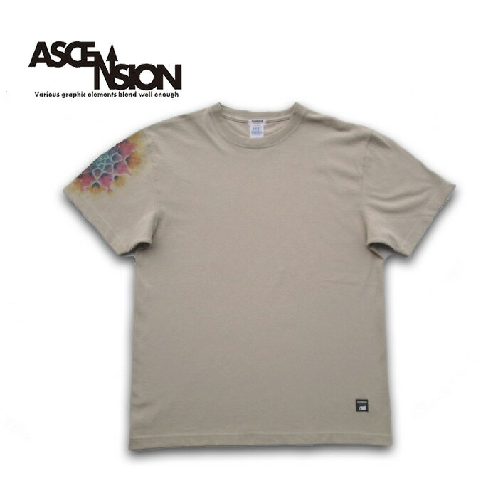 ASCENSION アセンション タイダイTシャツ 曼荼羅染め 黒部の名水染めシリーズ　タイダイ 絞り染め　野外フェス キャンプ アウトドア ミュージシャン　ステージ衣装 as-946