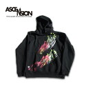 ASCENSION（アセンション）ABSTRACT SWEAT アブストラクト トレーナー グラフィック パンク ロック メンズ レディース スウェット ペンキダメージ加工 パーカー as-981