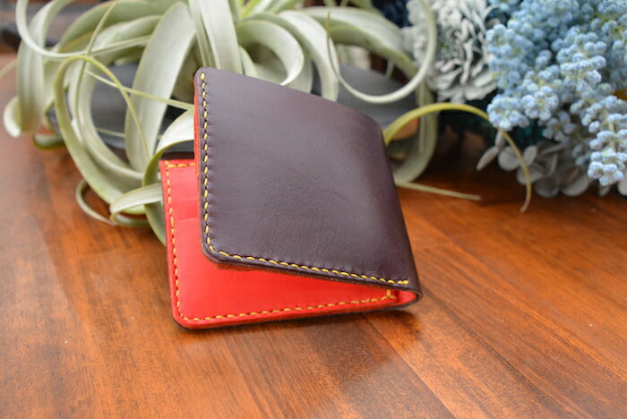 BLUE.ART ブルードットアート Simple Wallet　二つ折り財布 財布 レザーウォレット...