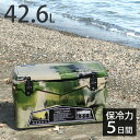【クーラーボックス】【保冷】【樹脂製】「ICE AGE coolers クーラーボックス 45QT（42.6L）」