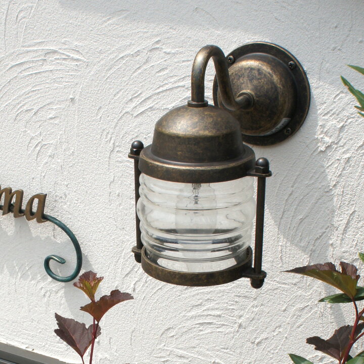 【ポーチライト】【門灯】【玄関灯】 真鍮ガーデンライト BR1710 LED 