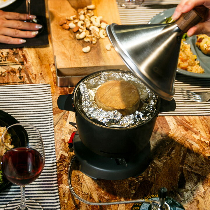 ナッツ類 卓上燻製器 スモークチップ スモークウッド チーズ ベーコン ナッツ類 燻製料理 おつまみ作り 「APELUCA アペルカ テーブルトップスモーカー」