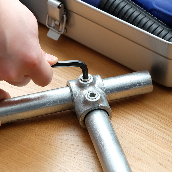 「Kee Klamp キークランプ T字型ジョイント サイズ5用 10-5」 単管用 DIY 六角レン...