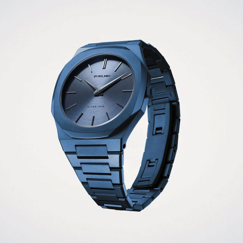 ＼ブラックフライデー・2000円OFFクーポン／ 腕時計 メンズ ユニセックス D1 MILANO ディーワンミラノ ウルトラ シン ミッドナイト UTBJ21 40mm ブルーITALY ラウンド ウォッチ 時計 正規品 ステンレススチール ベルト 日本製ムーブメント 5atm 円形